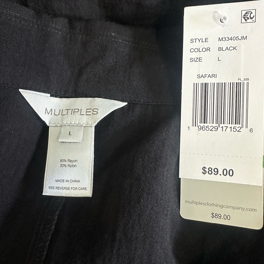 Multiples Black Utility Jacket - Picture 9 of 9